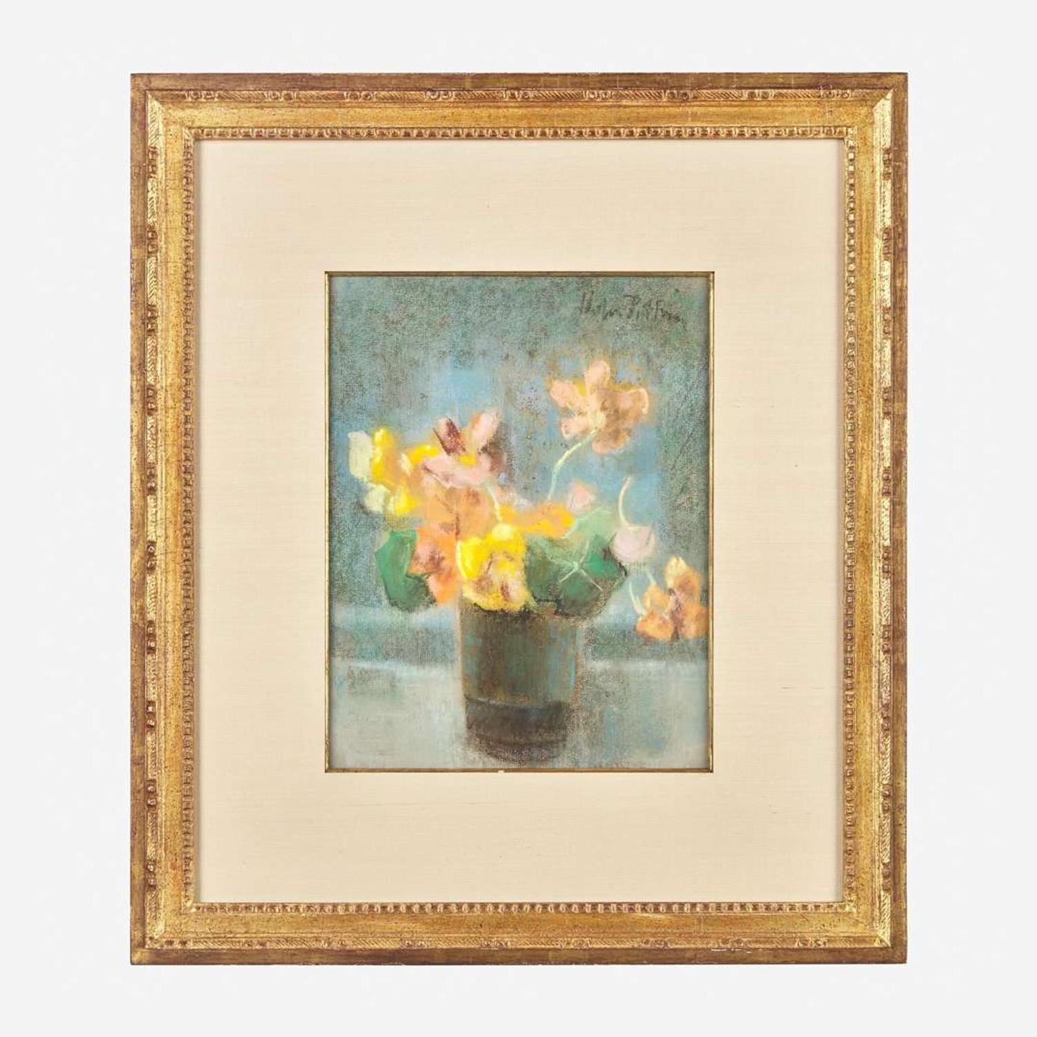 Hobson Pittman (American, 1900-1972) Study for Still Life with Flowers; together with two companions