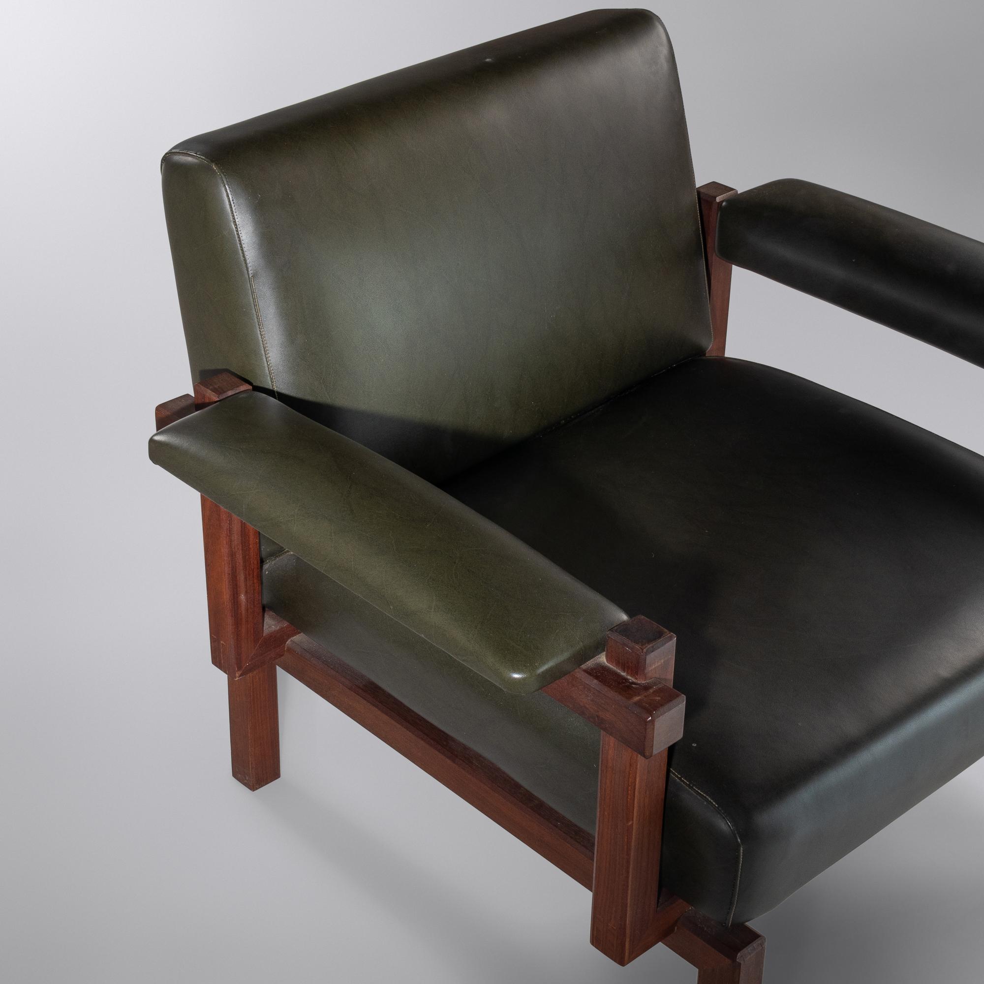 Pair of Lounge Chairs, c. 1958 Elam, Italy