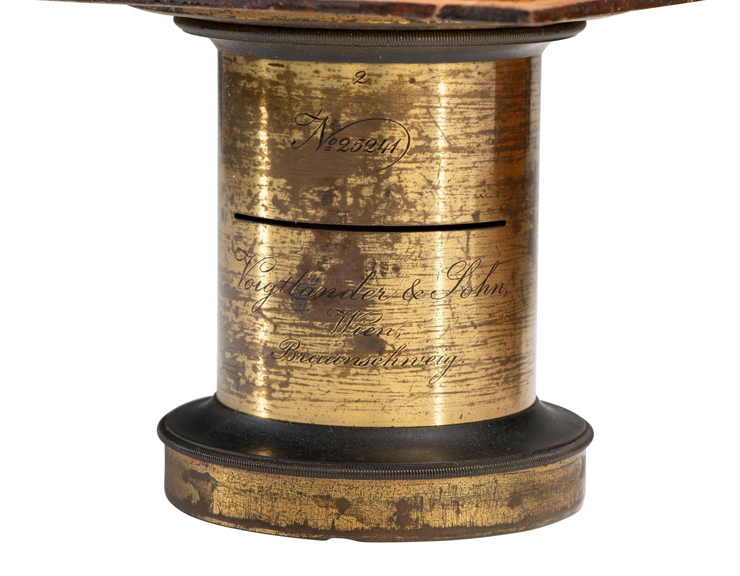 [EARLY PHOTOGRAPHY]. Front focusing field camera. G. Gennert, New York, ca 1889.