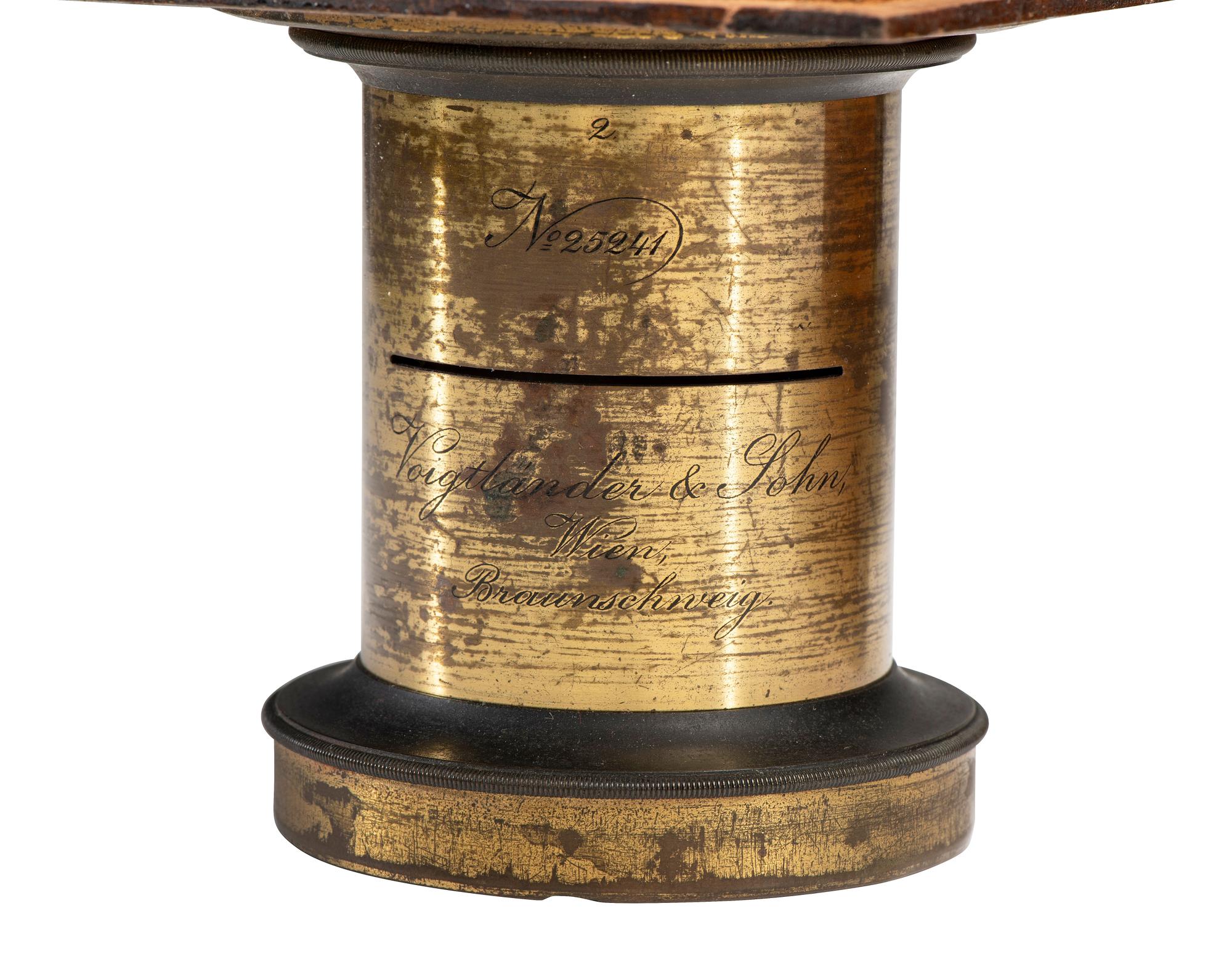 [EARLY PHOTOGRAPHY]. Front focusing field camera. G. Gennert, New York, ca 1889.