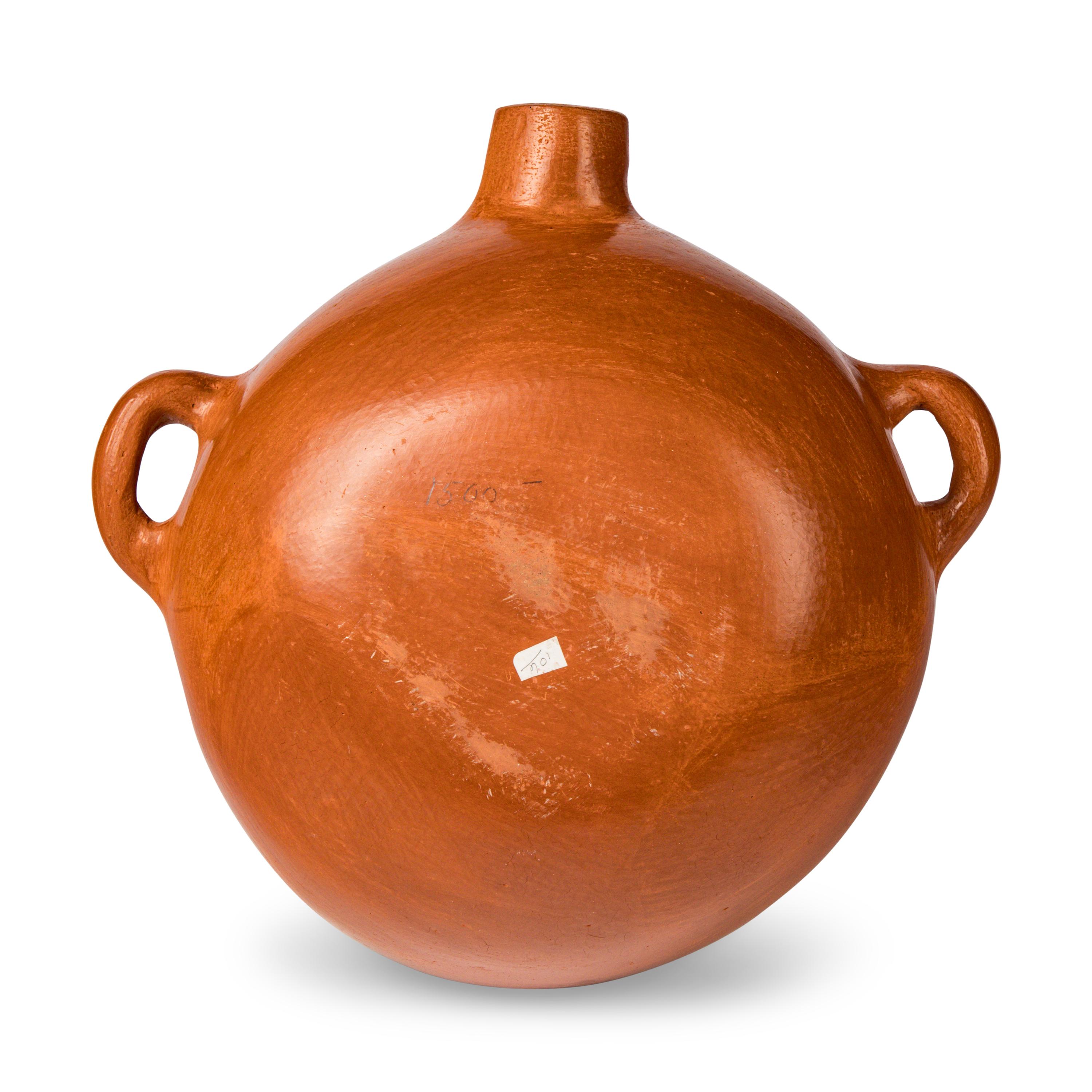 Sofia Medina (Zia, 1932-2010) — Polychrome Four-Color Pottery Canteen