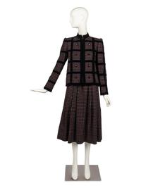 Givenchy Haute Couture Tartan Suit, Fall 1982