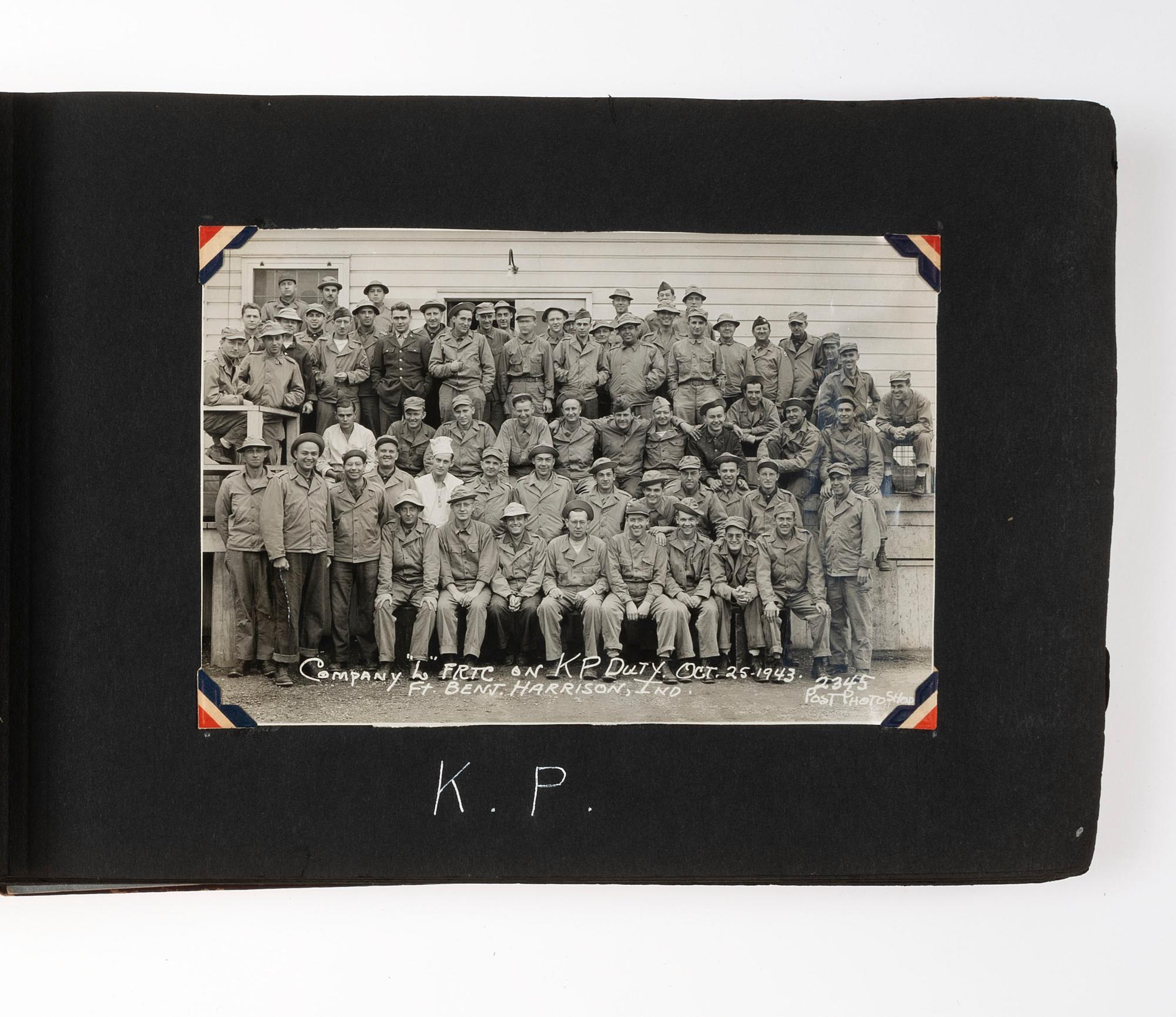 [WORLD WAR II]. Photograph album detailing the experiences of two Indiana military units in the Pacific Theater. Oro Bay, New Guinea, and Tacloban & Leyte, Philippines: n.p., 1944-1945.