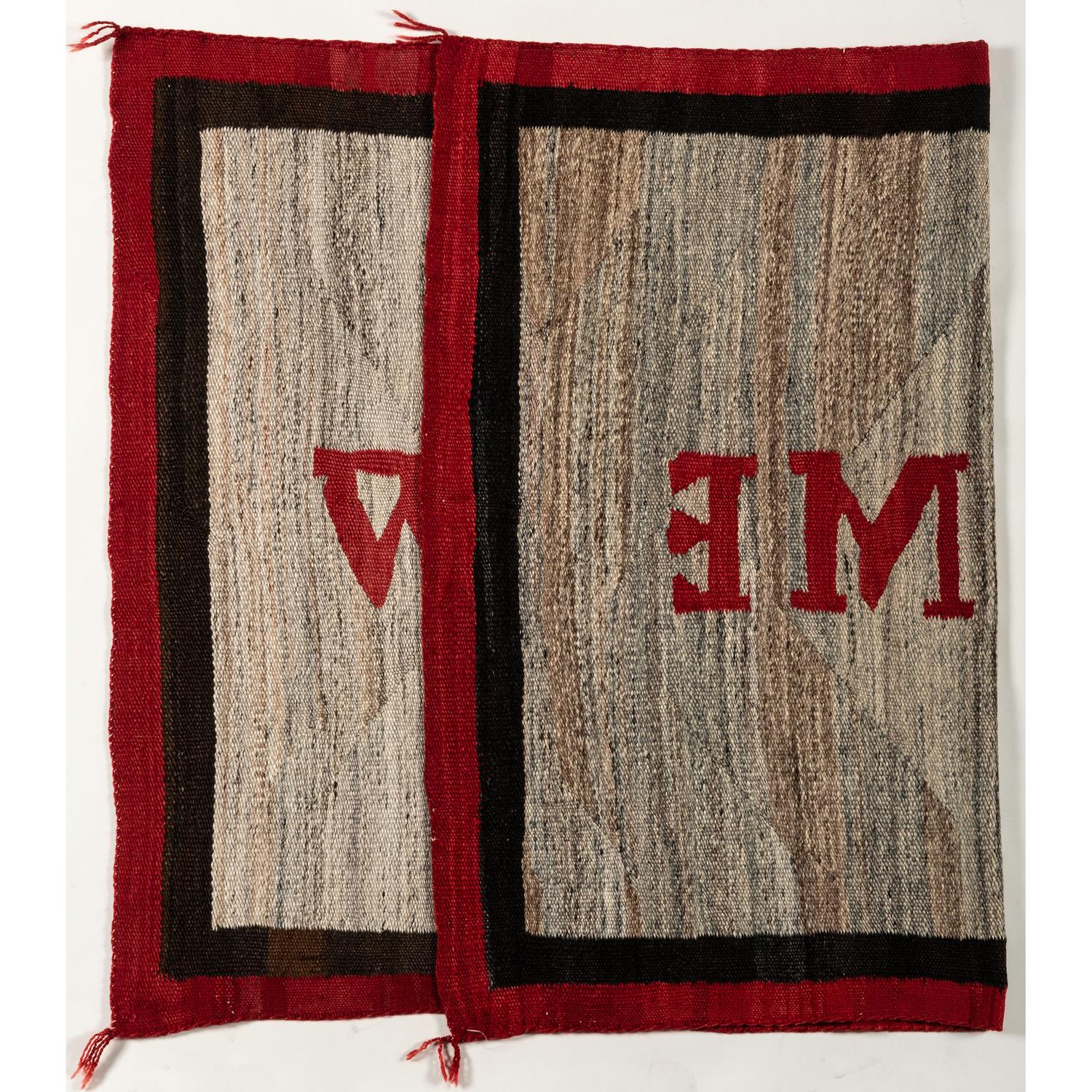 Navajo Pictorial Weaving, Welcome Rug
