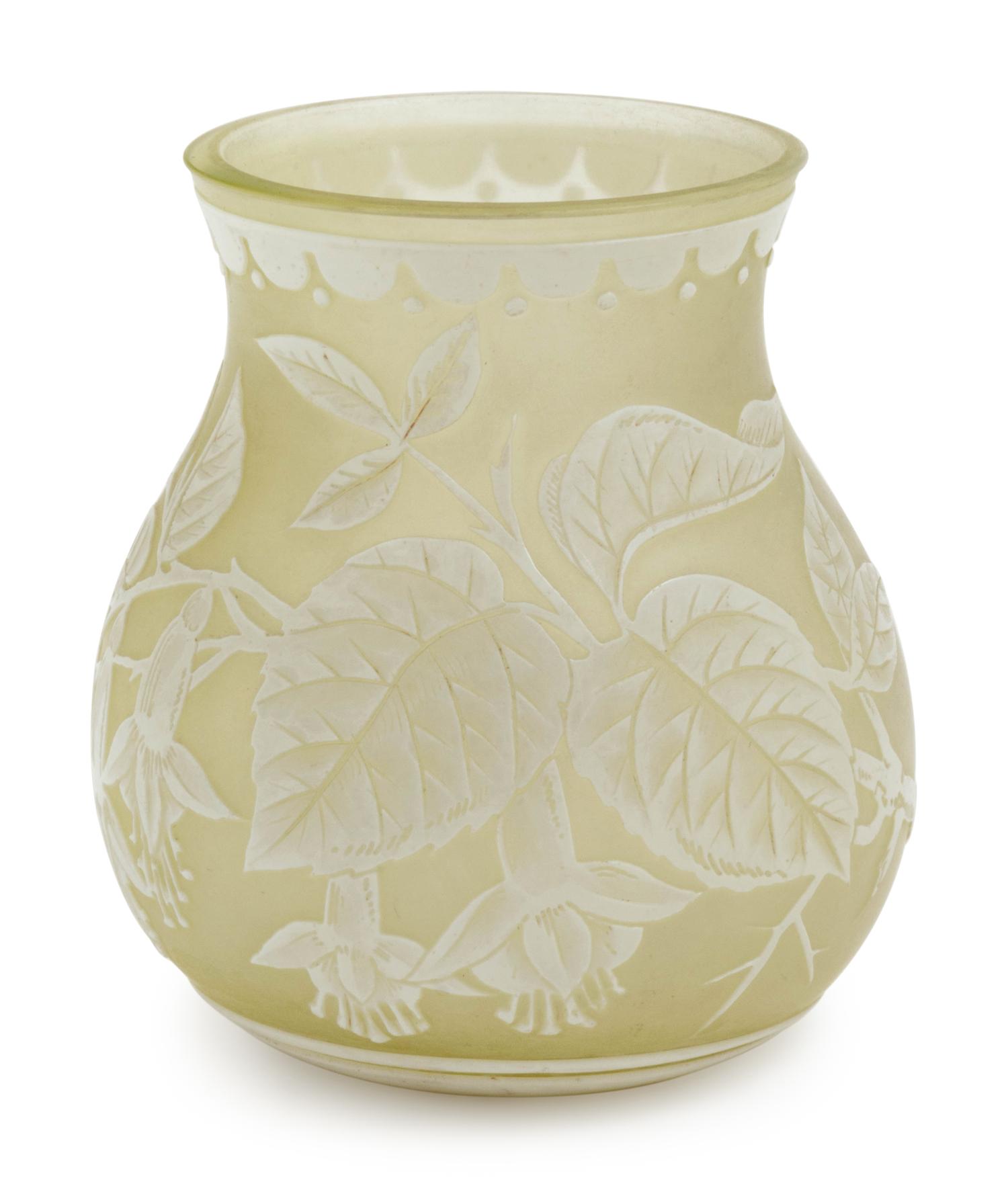 An English Cameo Glass Vase