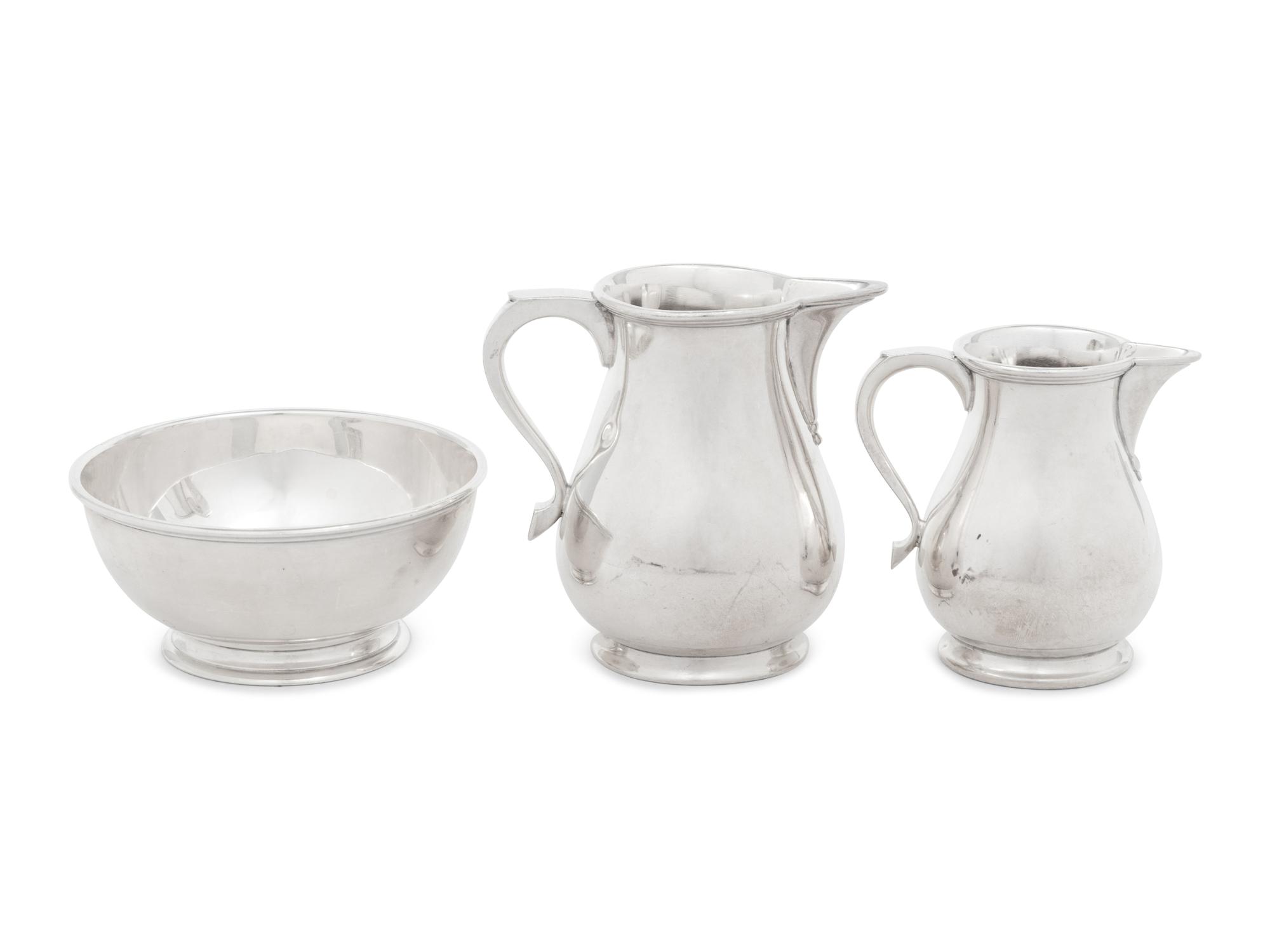 Three English Silver Table Articles