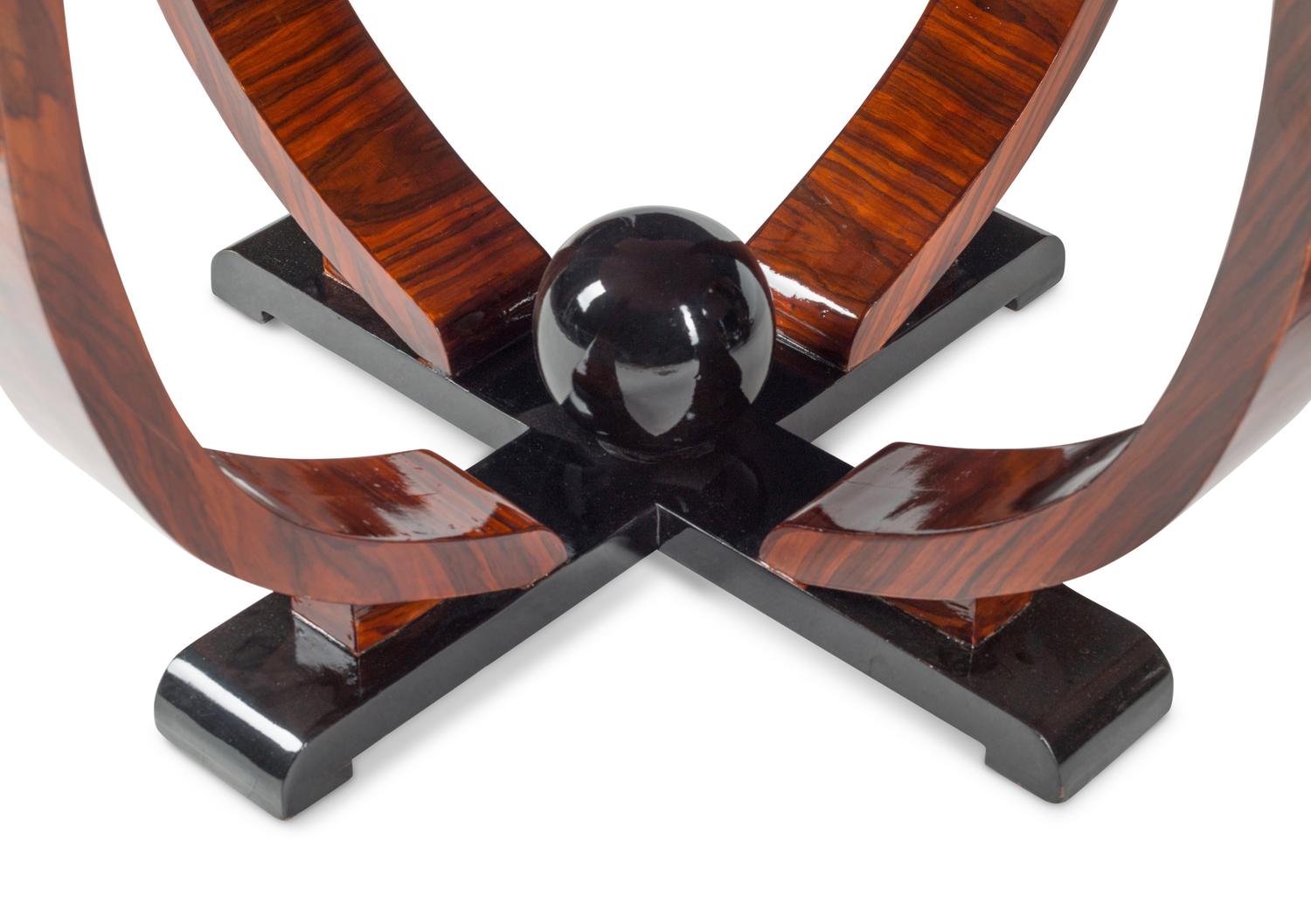 A Pair of Art Deco Style Part-Ebonized Tables