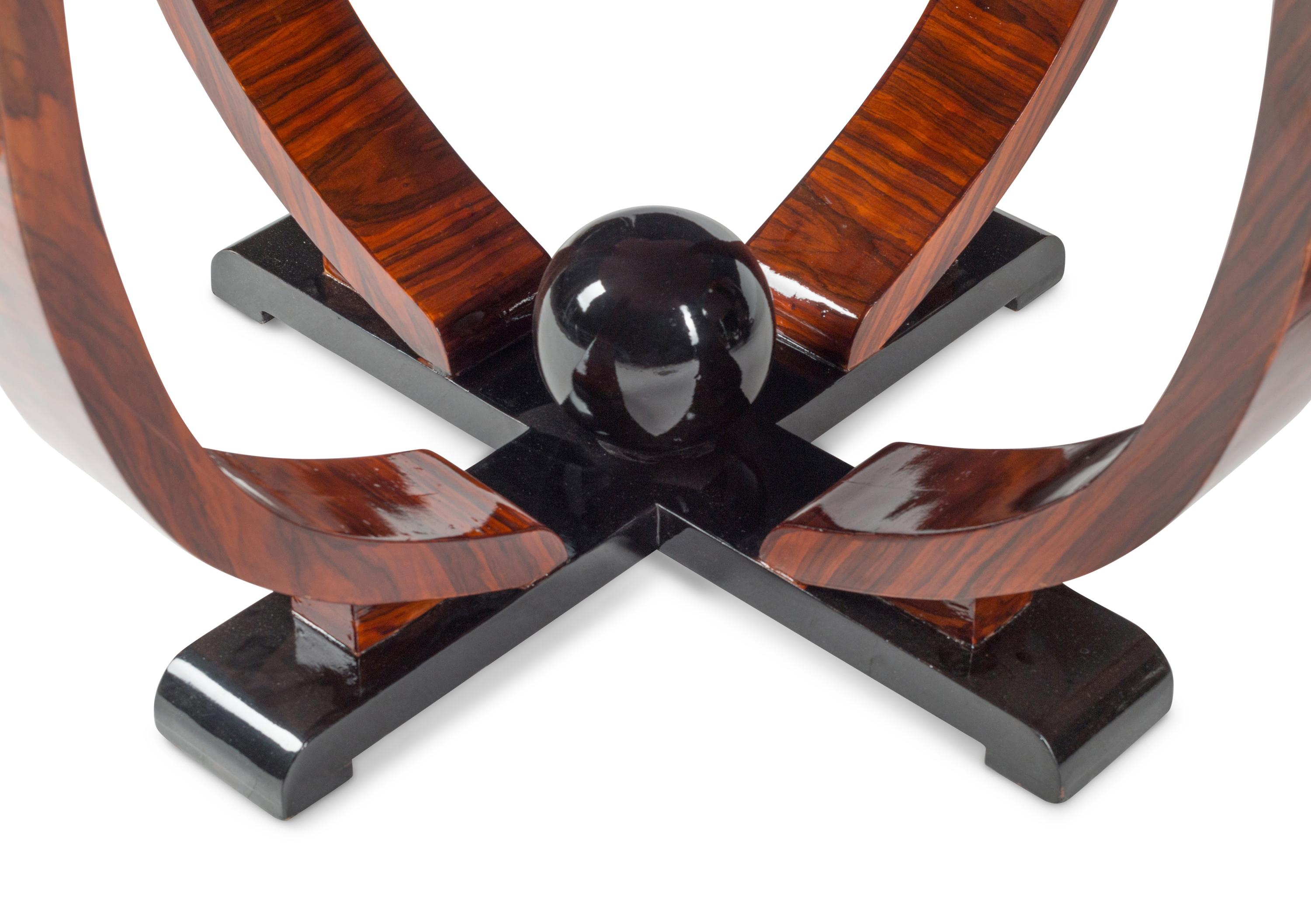 A Pair of Art Deco Style Part-Ebonized Tables