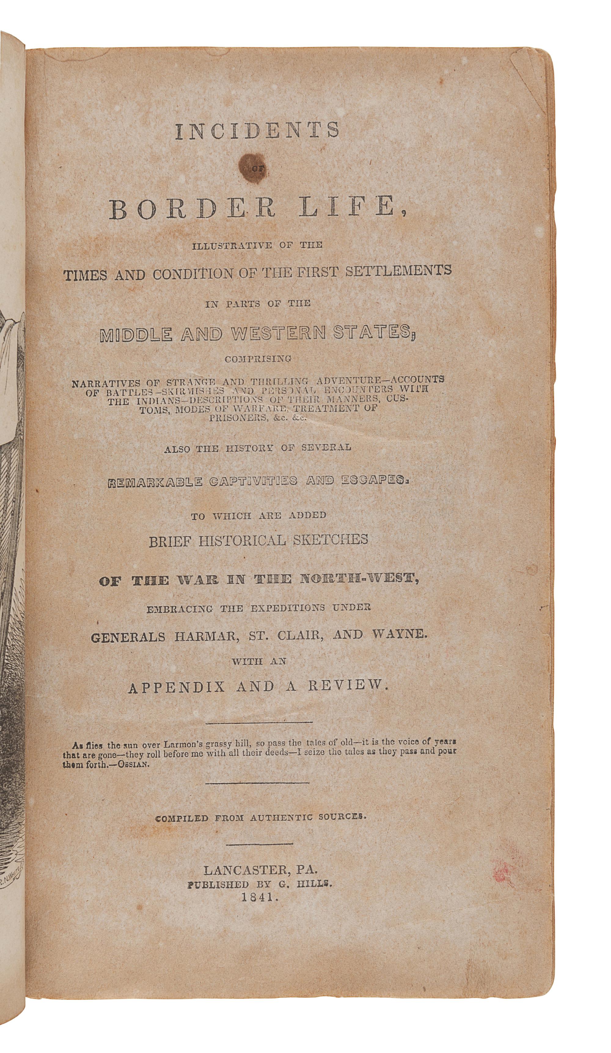 [WESTERN EXPANSION]. A group of 5 works, comprising: