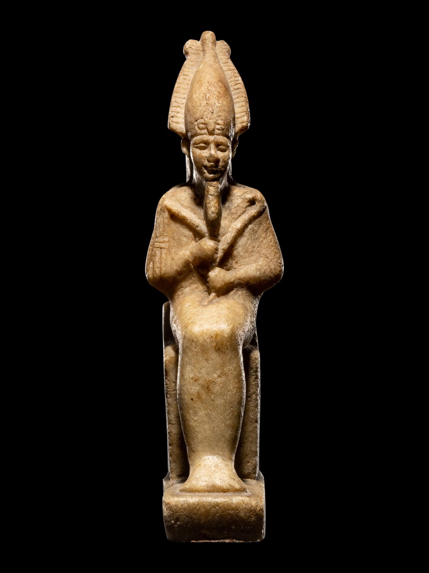 An Egyptian Alabaster Osiris
