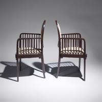 Josef Hoffmann (Austrian, 1870–1956) — Pair of Viennese Secessionist Armchairs, c. 1910
