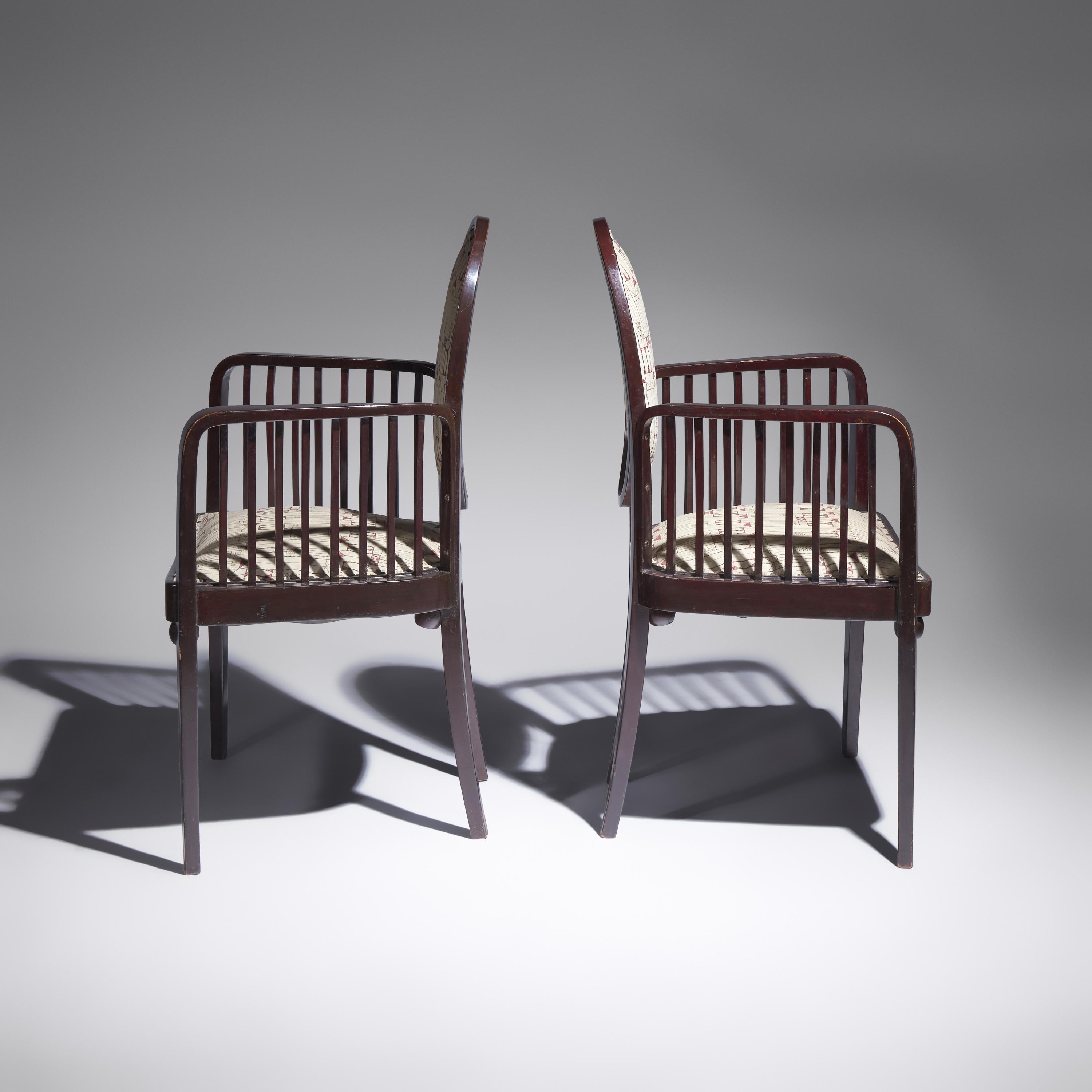 Josef Hoffmann (Austrian, 1870–1956) — Pair of Viennese Secessionist Armchairs, c. 1910