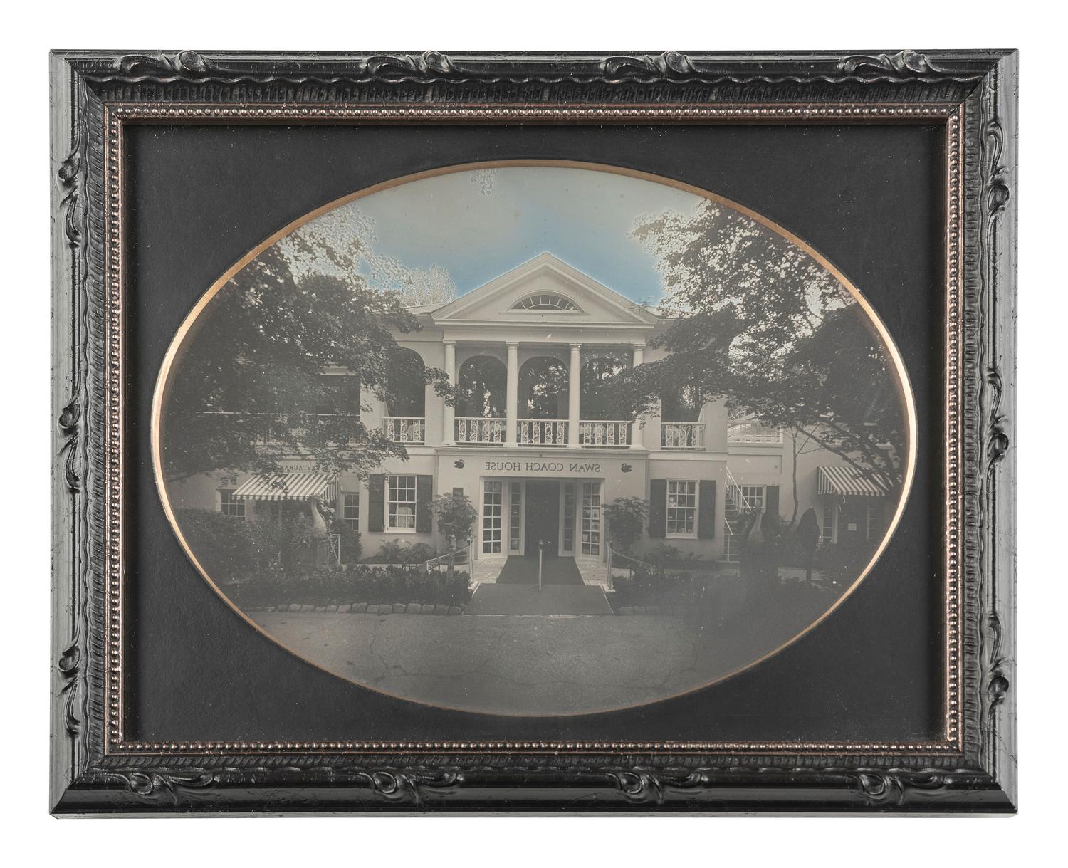 [PHOTOGRAPHY]. MCELROY, Rob, photog. Modern daguerreotype of the Swan Coach House, Atlanta, GA. 2010