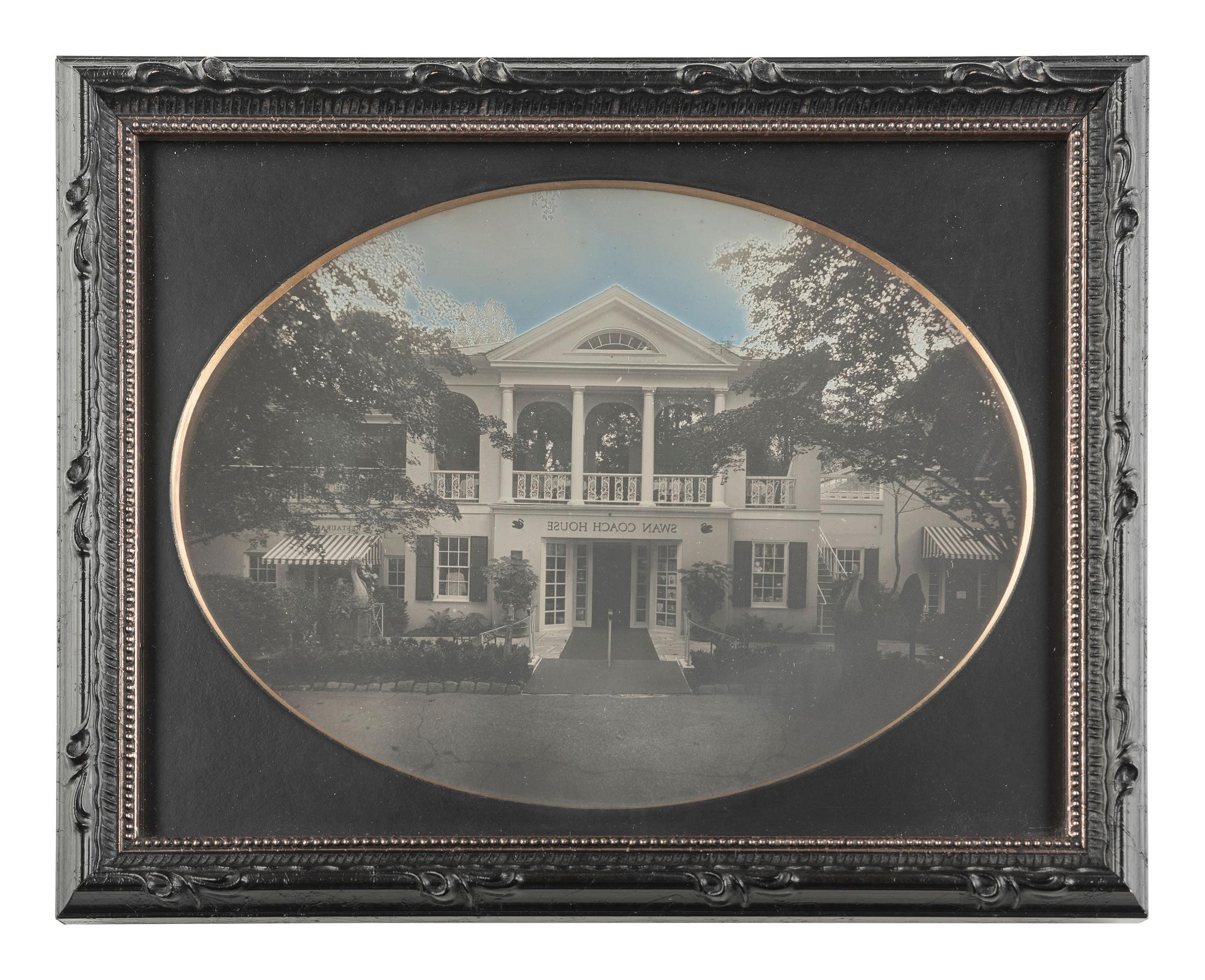 [PHOTOGRAPHY]. MCELROY, Rob, photog. Modern daguerreotype of the Swan Coach House, Atlanta, GA. 2010