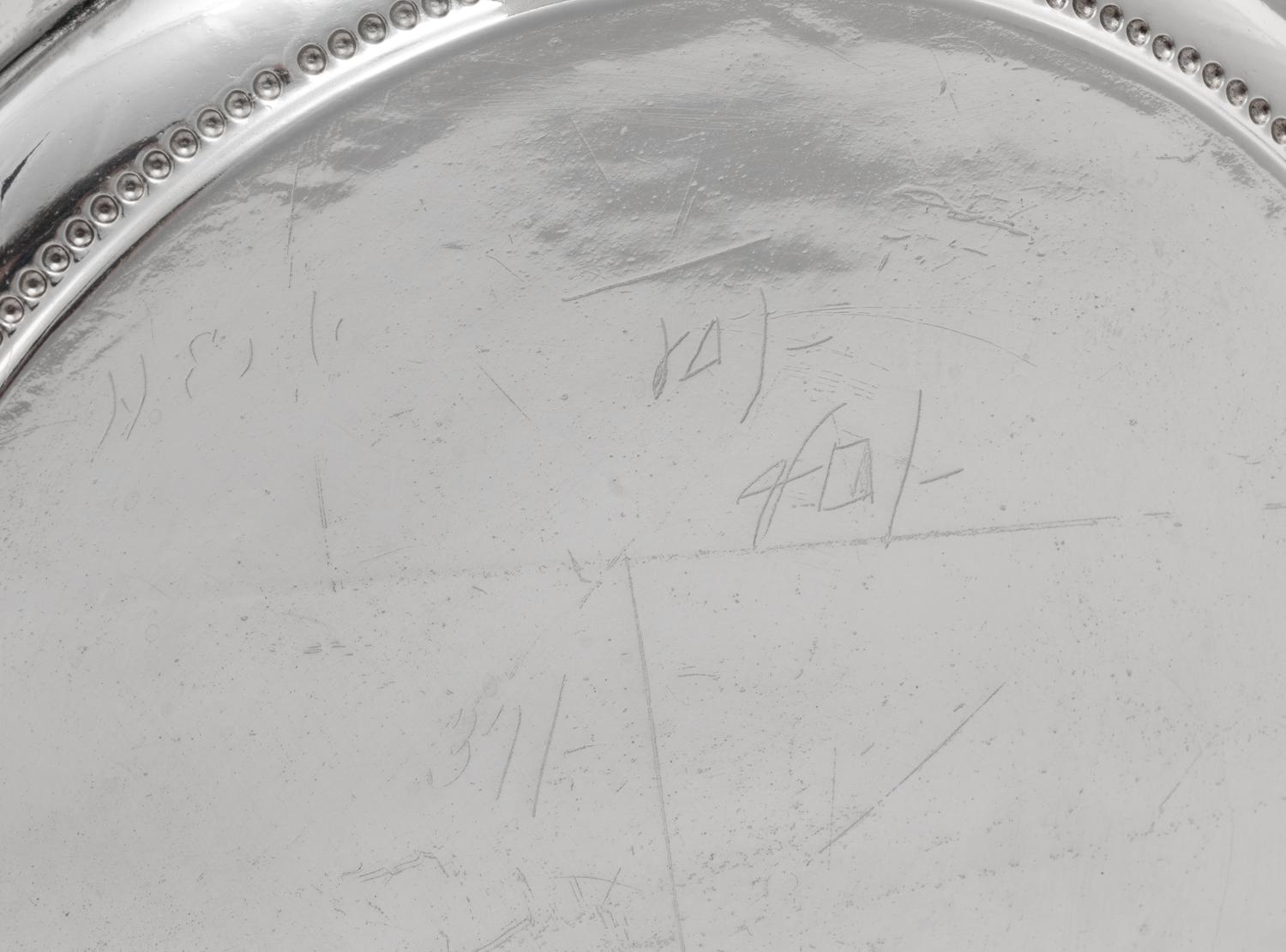 Two English Silvered Metal Mounted Biscuit Barrels