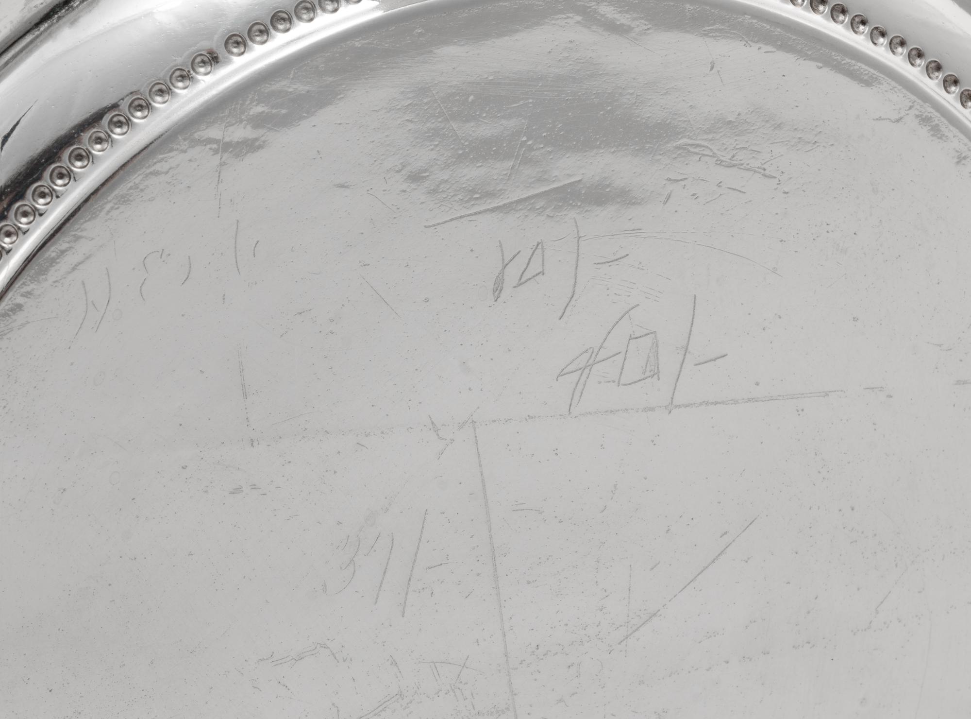 Two English Silvered Metal Mounted Biscuit Barrels