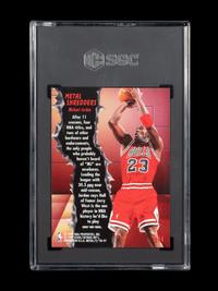A 1996-97 Fleer Metal Metal Shredders Michael Jordan Basketball Card No. 241 (SGC 10 GEM MINT)