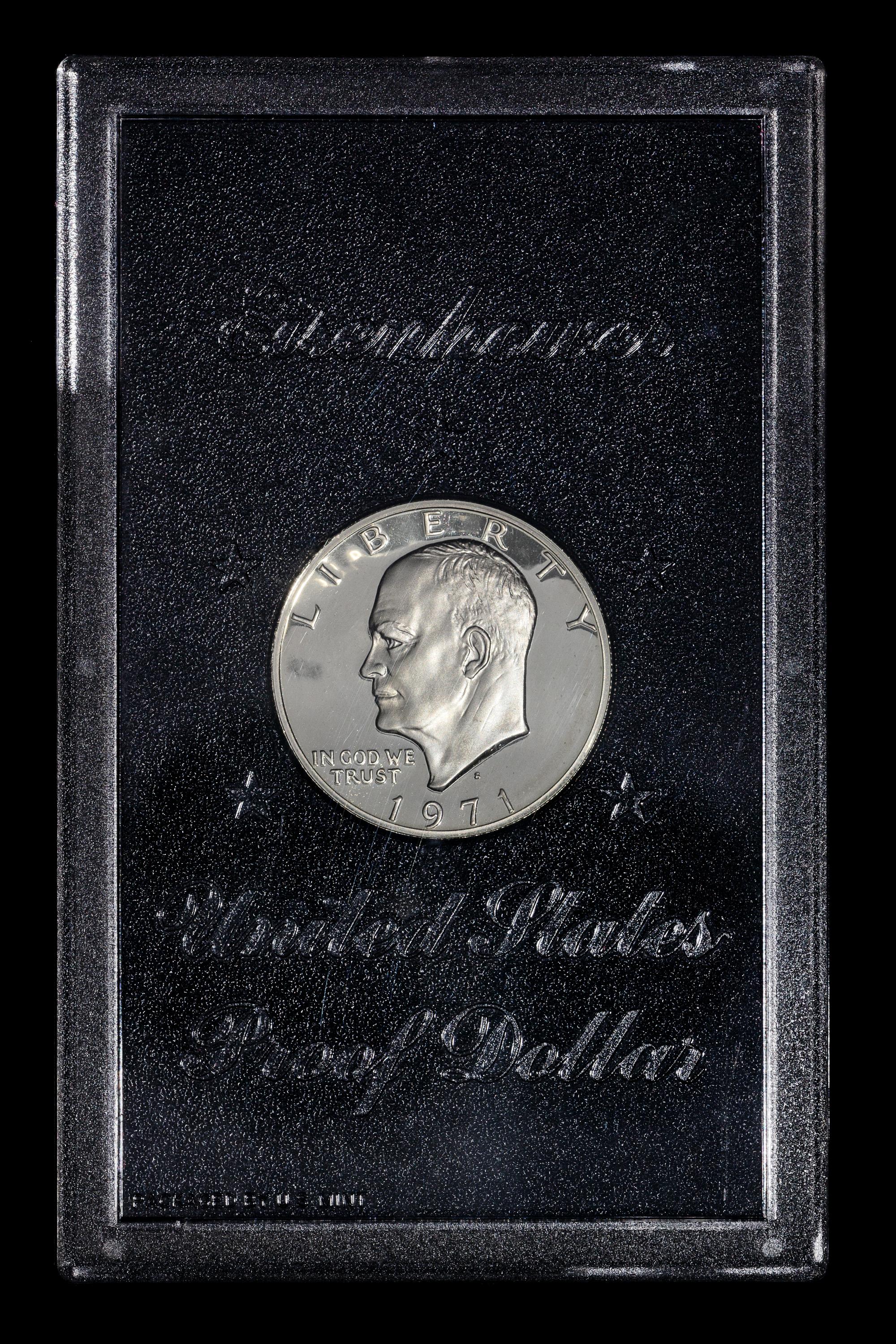 *A Group of Five United States Eisenhower Silver Dollars