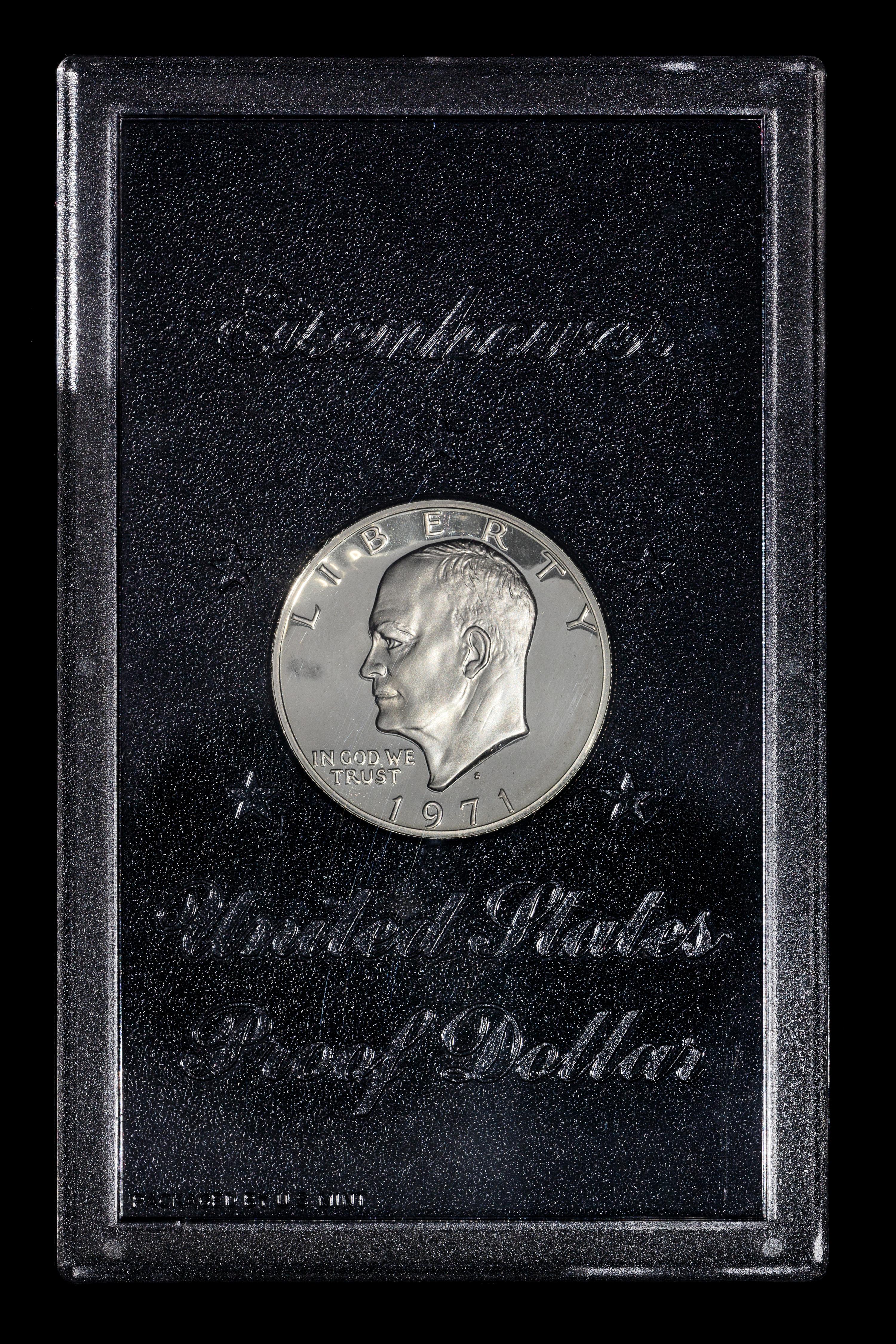 *A Group of Five United States Eisenhower Silver Dollars