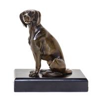 A Bronze Figural Card Holder Height 5 1/2 inches. — 19TH/20TH CENTURY