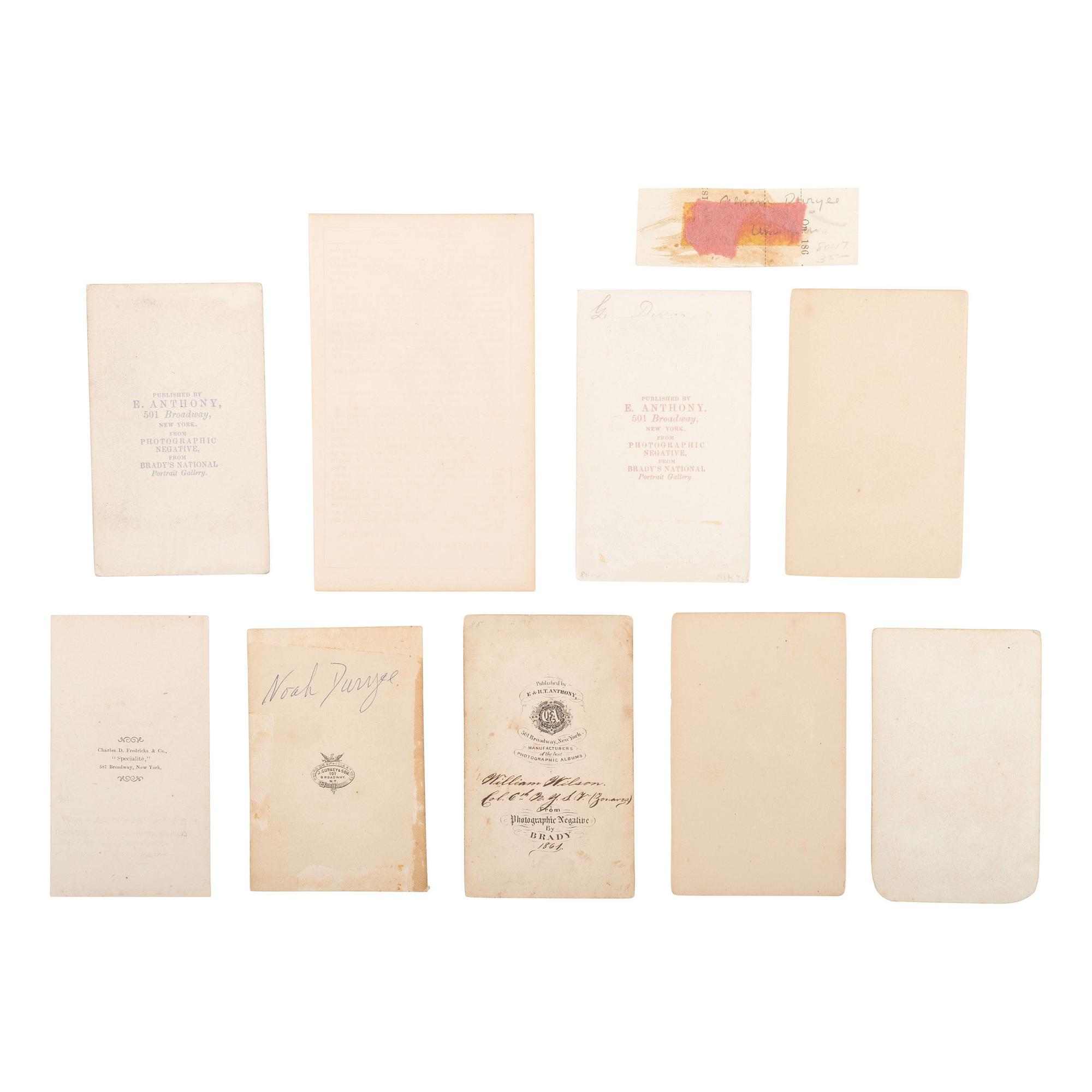 [Civil War] Group of 10 Items Related to New York Zouaves, incl. Abram Duryee and Elmer Ellsworth