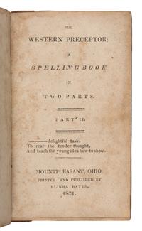 [Ohio Valley]. A group of 6 early frontier spelling and school books, comprising: