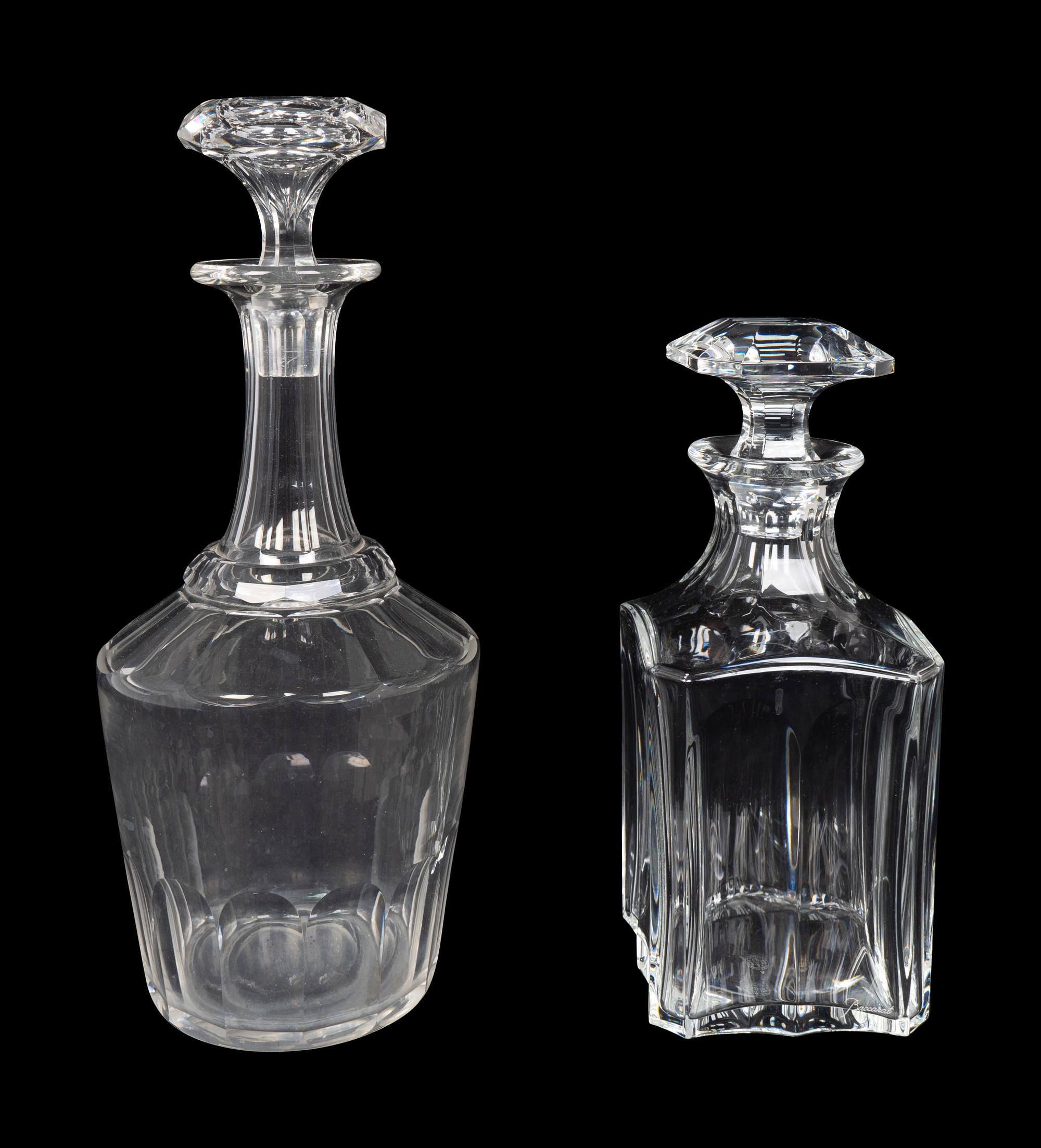 A Baccarat Harcourt 1841 Whisky Decanter and Another Decanter