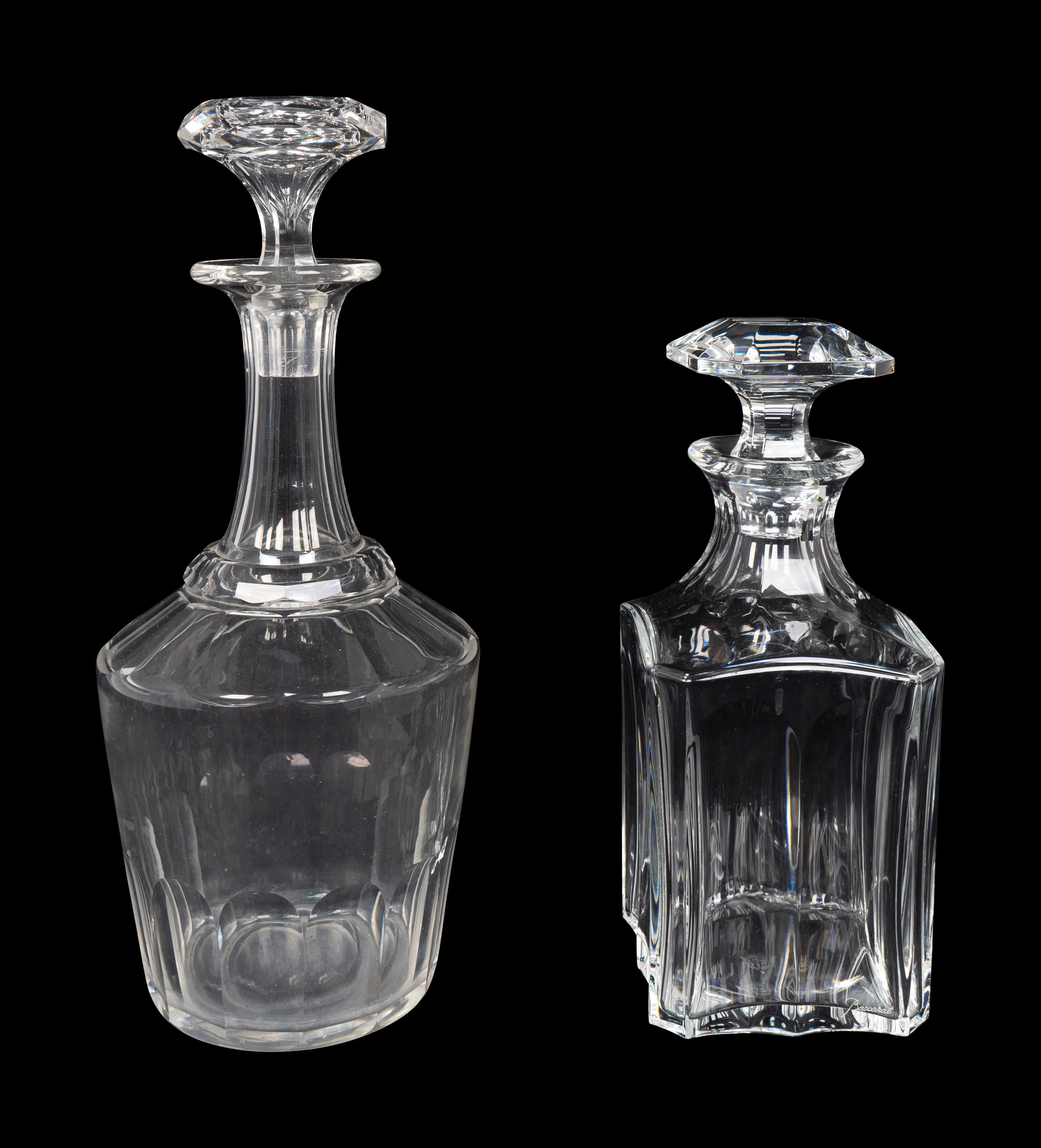A Baccarat Harcourt 1841 Whisky Decanter and Another Decanter