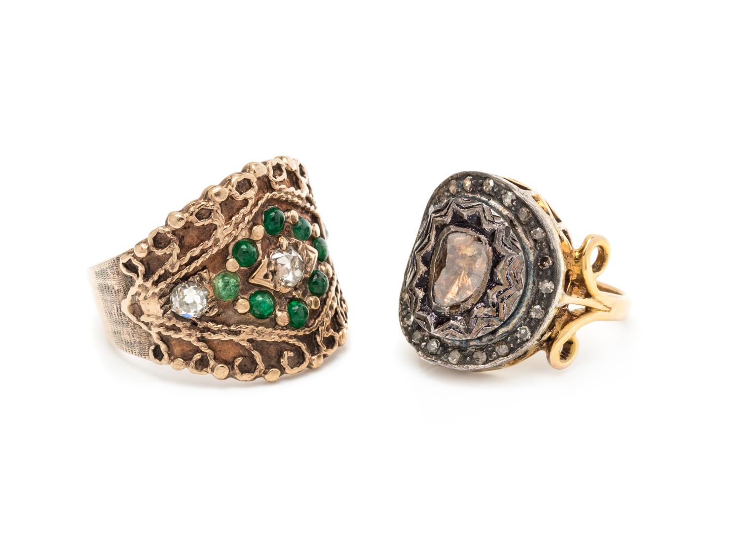 COLLECTION OF DIAMOND RINGS