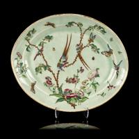 Three Chinese Export Porcelain Plates