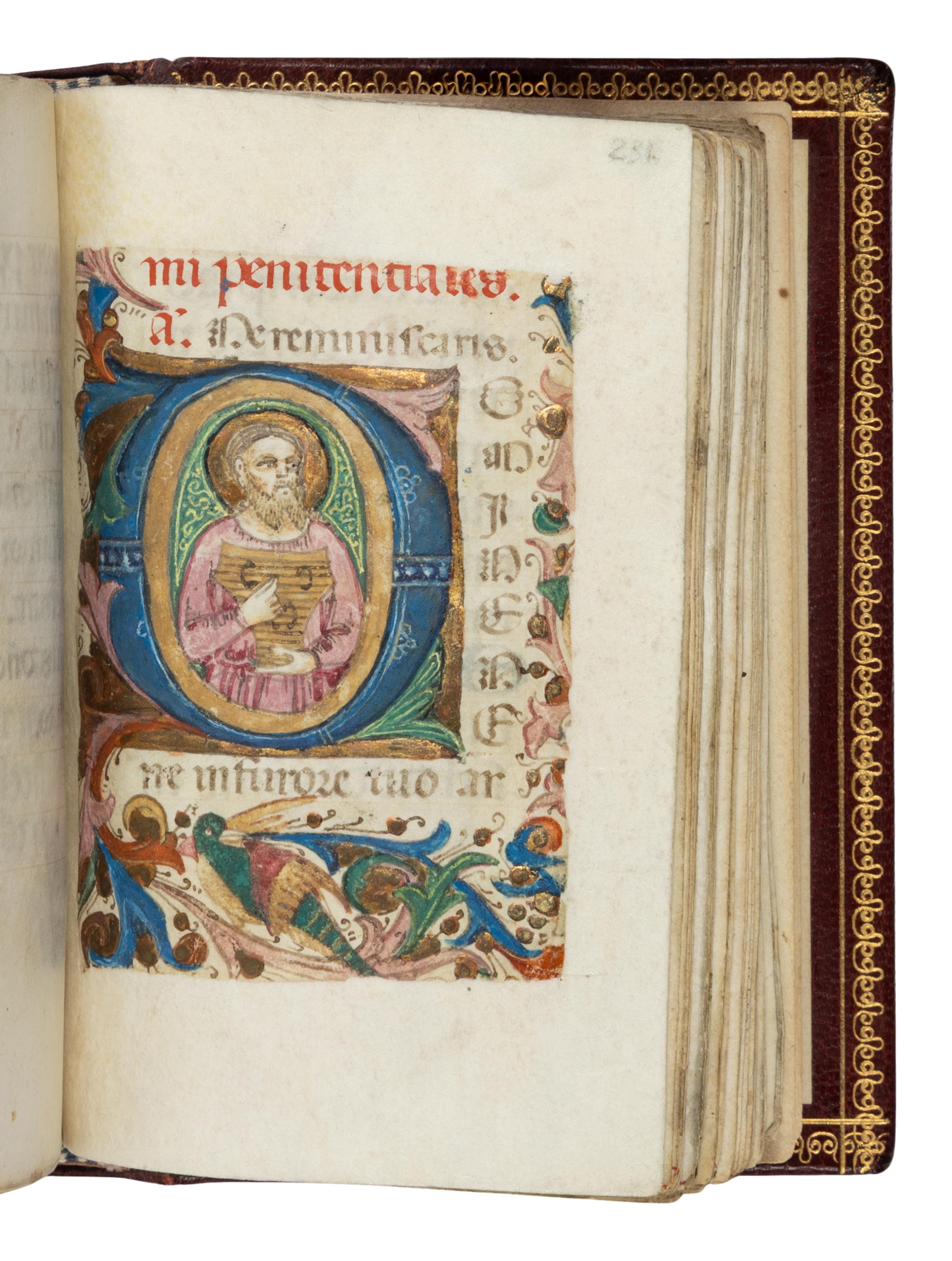 BARTOLOMEO D’ANTONIO VARNUCCI WORKSHOP (active Florence 1412/13 – c. 1479) and ITALIAN ILLUMINATOR Book of Hours, in Latin, illuminated manuscript on parchment [Italy, Florence, c. 1450]
