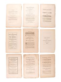 [COLONIAL IMPRINTS]. A collection of 23 mid-19th-century reprints of colonial pamphlets and manuscripts by Peter FORCE, comprising.
