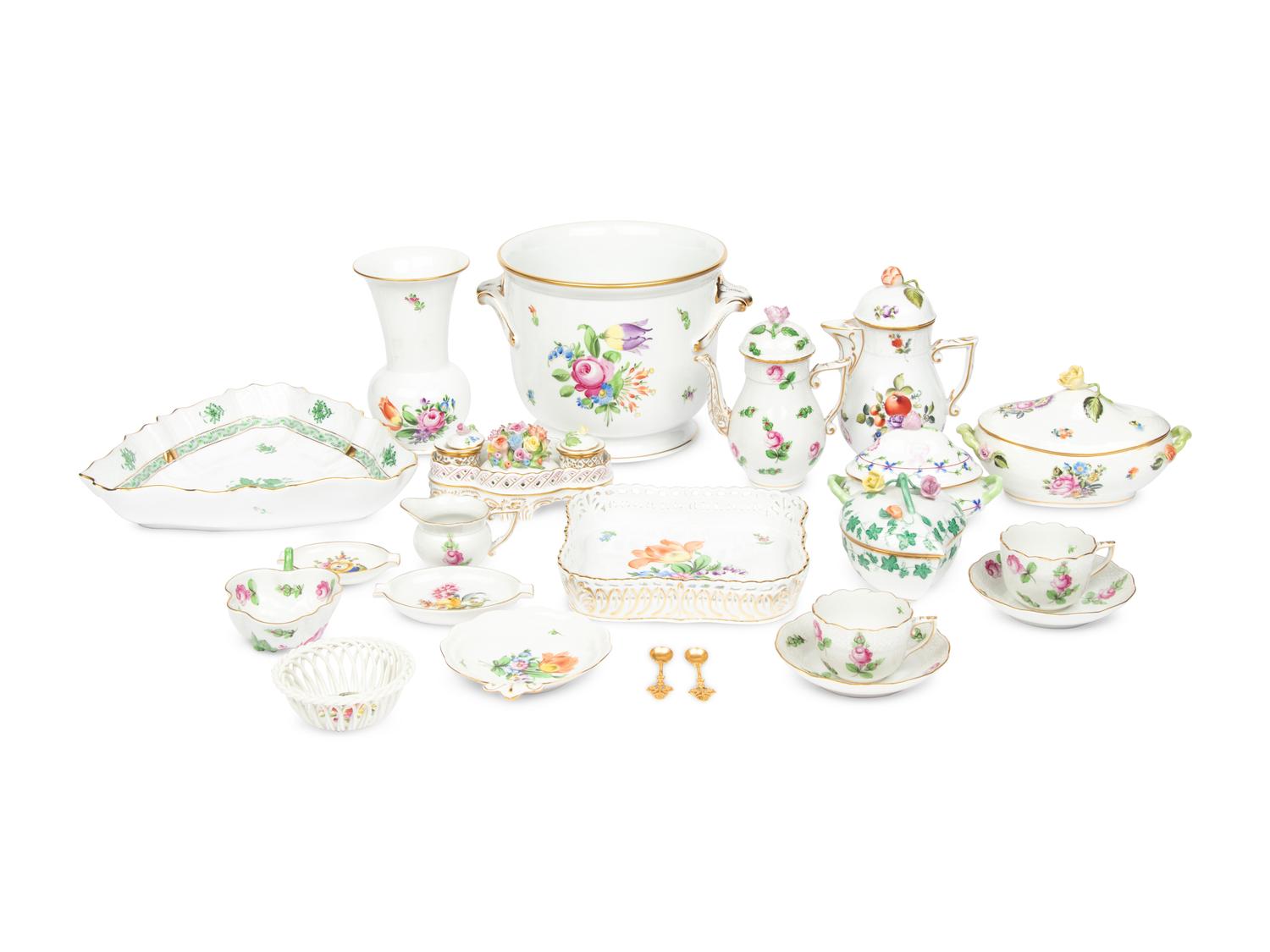 A Collection of Herend Porcelain Articles
