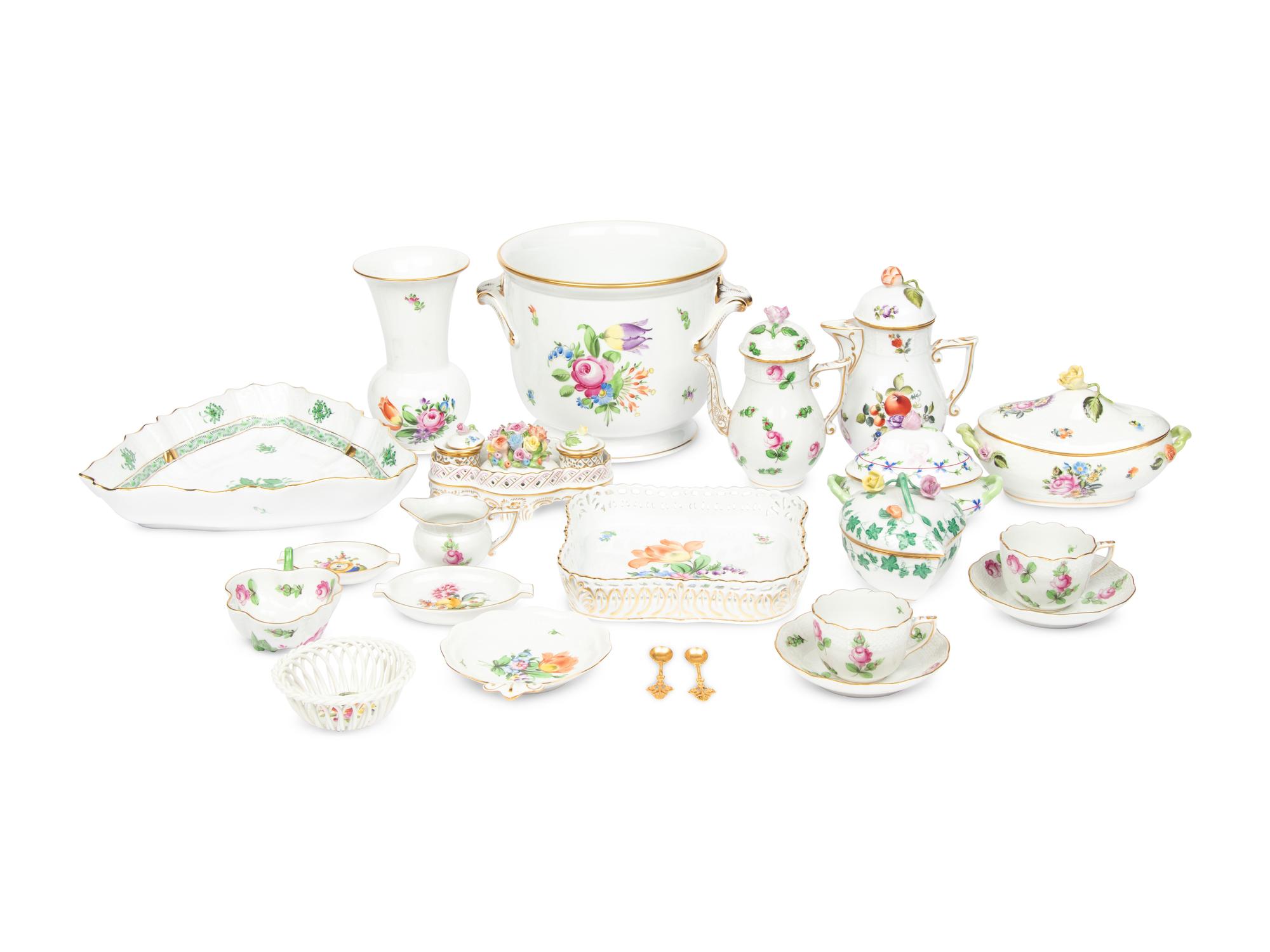 A Collection of Herend Porcelain Articles