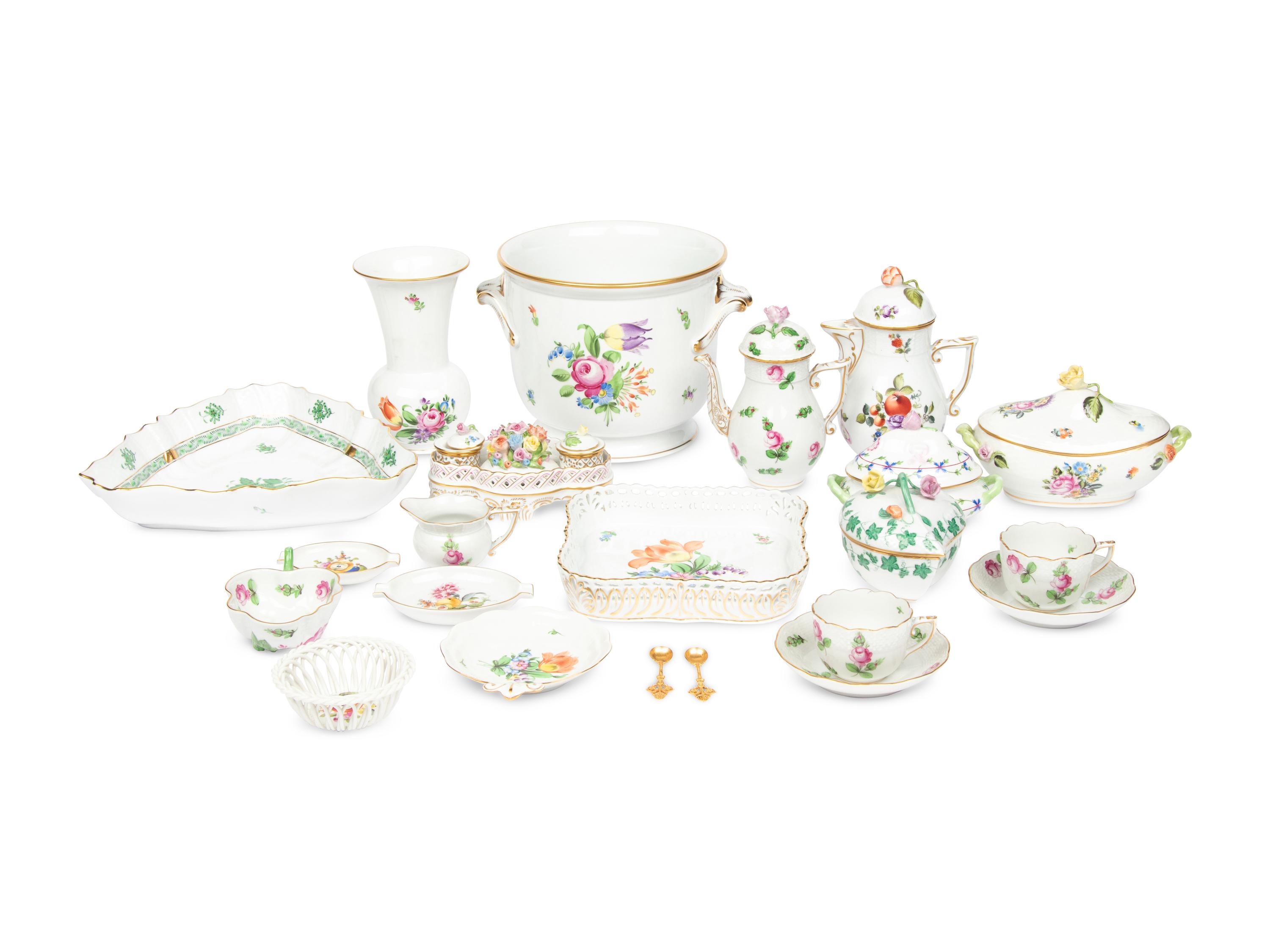 A Collection of Herend Porcelain Articles