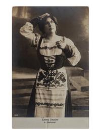 [19TH AND 20TH-CENTURY OPERA SINGERS]. A group of 8 photographs, cabinet photographs, cartes de visite, or photographic postcards of opera singers from the 1890s-1900s, most signed, comprising images of: