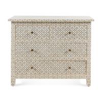 A Contemporary Marquetry Chest of Drawers