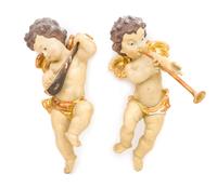 Two Painted and Parcel Gilt Figures Height 15 inches. — 19TH/20TH CENTURY