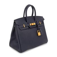 HERMÈS, BIRKIN 25 IN TOGO BLEU NUIT