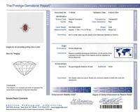 UNHEATED BURMESE RUBY AND DIAMOND RING