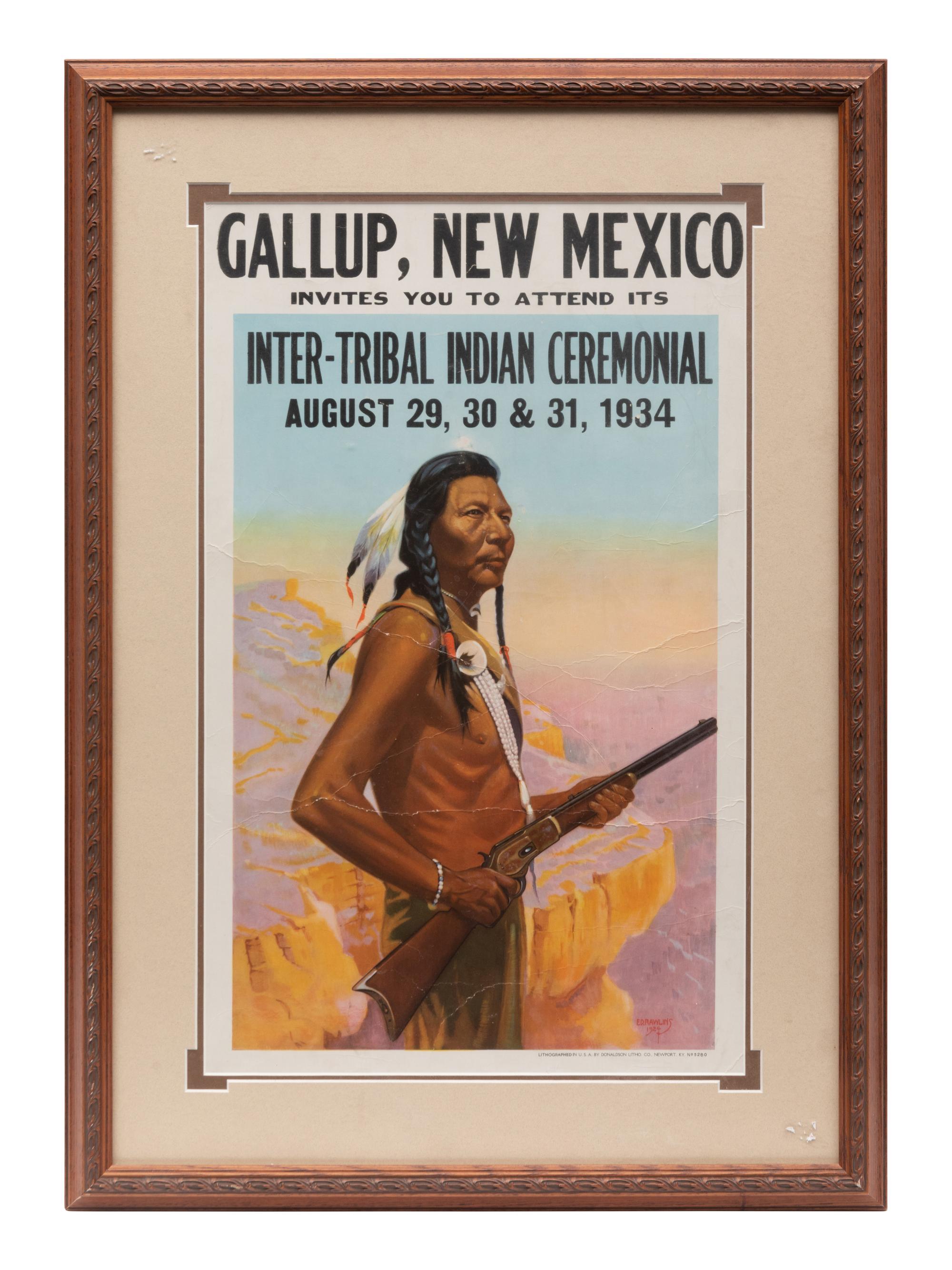 Gallup, New Mexico Inter-Tribal Indian Ceremonial Poster
