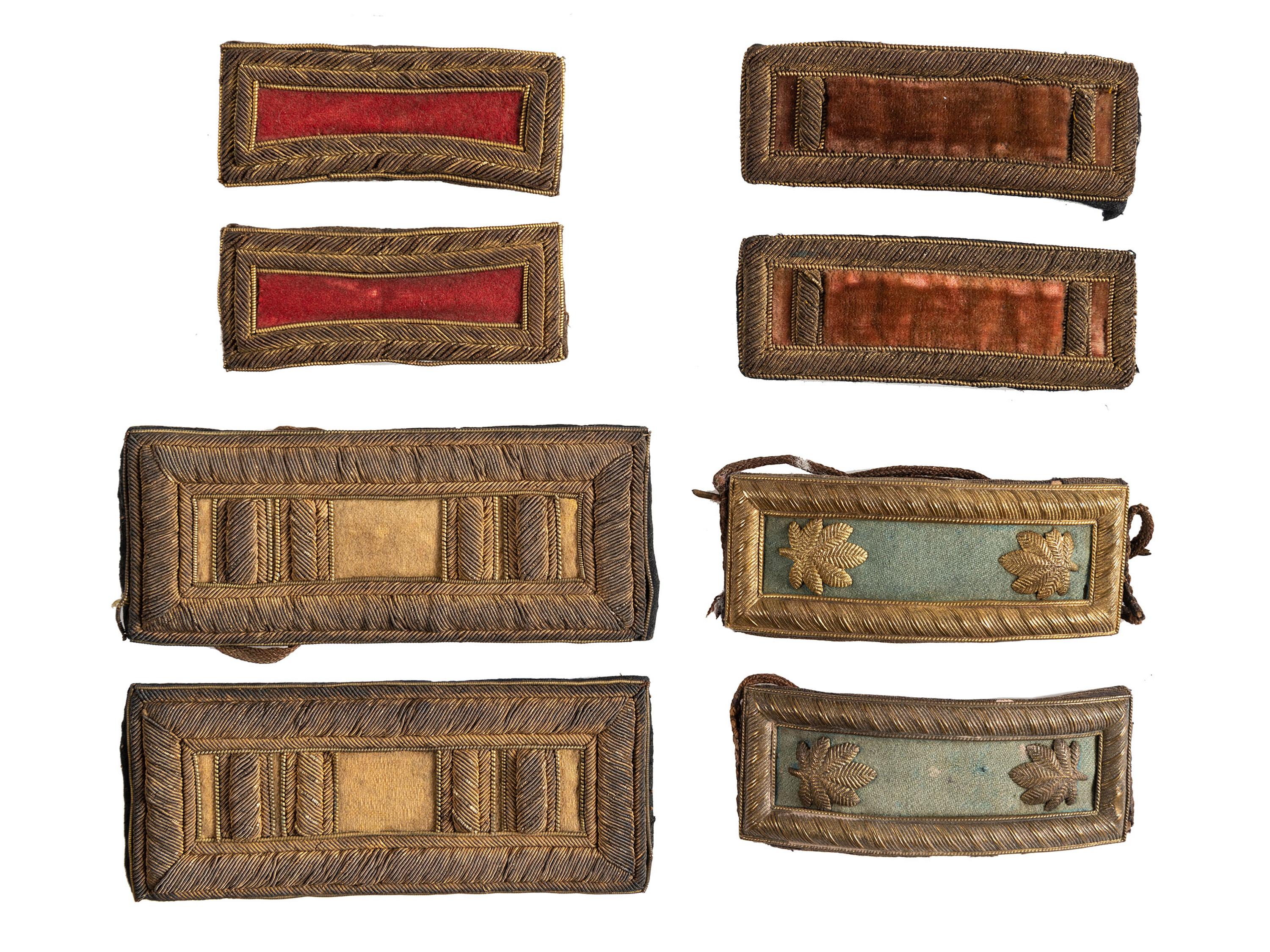 [CIVIL WAR] Miscellaneous accoutrements, including spurs, shoulder straps, militia buckle and 5-second fuse.