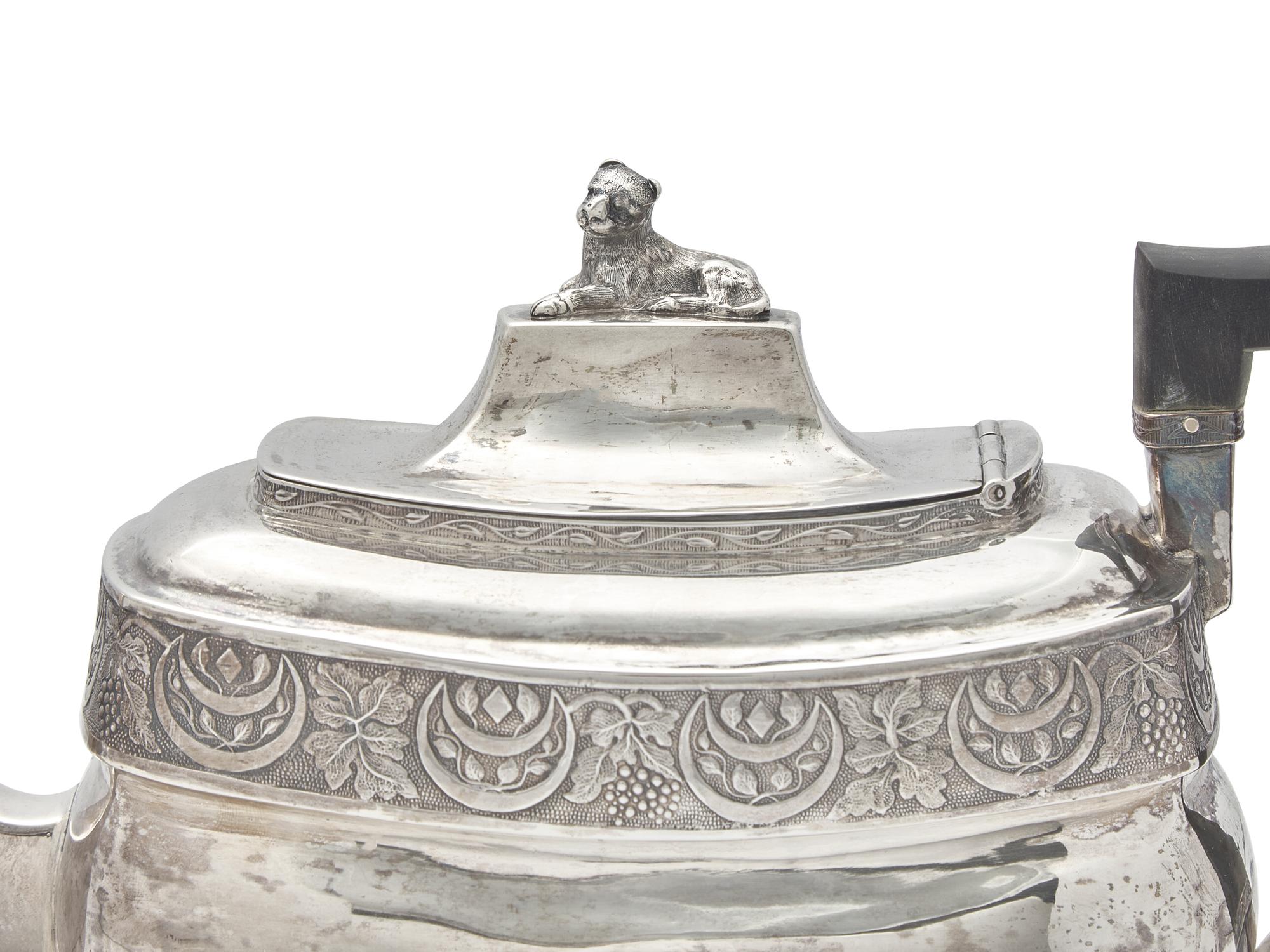 A Federal Three-Piece Silver Tea Service, William Garret Forbes (1751-1840), New York, NY, Circa 1810
