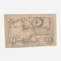 William Baziotes (American, 1912-1963) Glyphic Studies (Set of 4)
