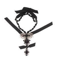 Three Lanvin Silk and Rhinestone Necklaces, 2005