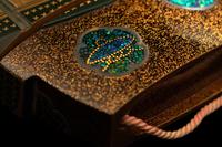 A Large Japanese Gold, Red and Black Lacquer Three-Case Inro