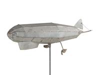 A Large Sheet Metal Floating Zeppelin Toy