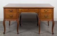 A Louis XV Style Walnut Bureau Plat Height 30 1/2 x width 54 x depth 27 inches. — FIRST HALF 20TH CENTURY