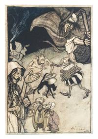 RACKHAM, Arthur, illustrator. -- BARHAM, Richard Harris ("Thomas Ingoldsby"). The Ingoldsby Legends of Mirth and Marvels. London: 1907.