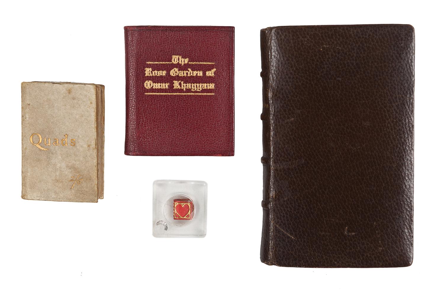 [MINIATURE BOOKS]. A group of 4 miniature books, comprising: